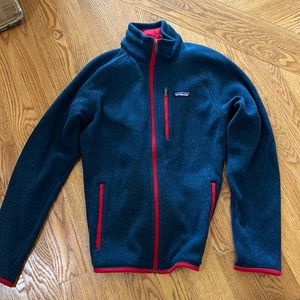 Patagonia Fleece Jacket - blue / red